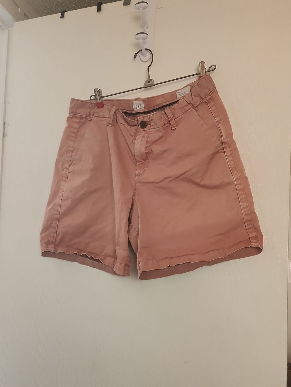 GAP Women's Dusty Salmon Cotton Chino Shorts